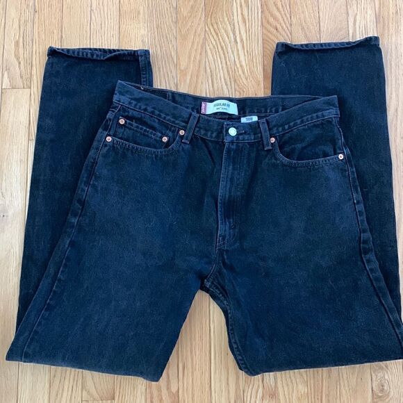 Levi's Vintage 505 Black Jeans Regular Fit size‎ 36 x 34 - Picture 2 of 9